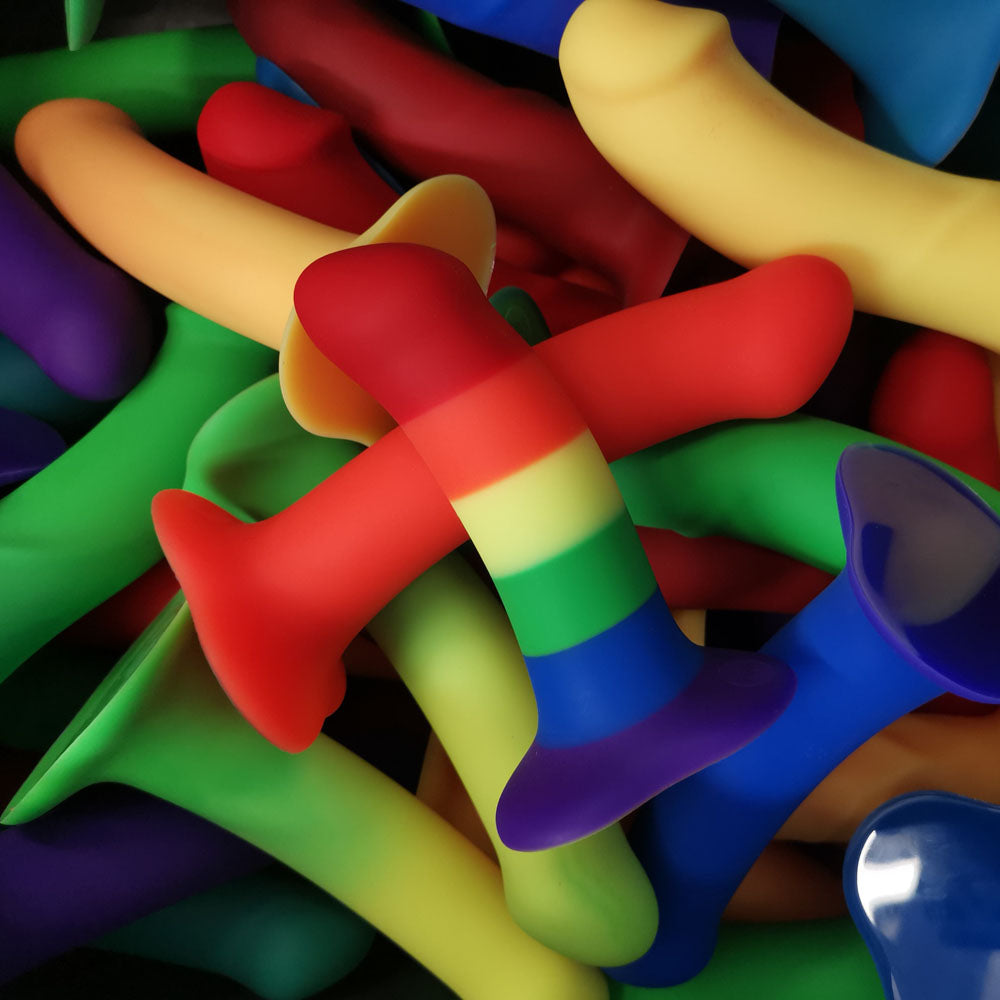 Fun Factory AMOR rainbow - Rainbow 14.6 cm Dildo